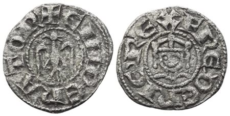 MESSINA. Enrico VI e Federico II (1196-1197). Denaro; Mi (0,65 g; 15,2 mm)