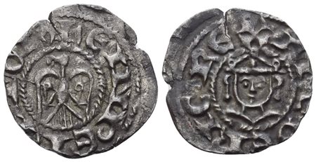 MESSINA. Enrico VI e Federico II (1196-1197), Denaro; Ag (0,65 g; 16 mm)
