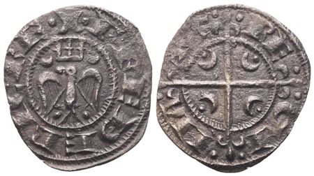 MESSINA. Federico II (1197-1250). Mezzo denaro per le nozze con Costanza d'Aragona; Mi (0,58 g; 15 mm)