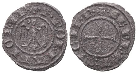 MESSINA. Federico II (1197-1250). Mezzo denaro, c. 1244-1245; Mi (0,32 g; 12 mm)