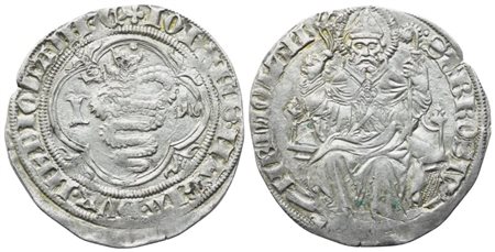 MILANO. Giovanni Maria Visconti (1402-1412). Grosso da 1 Soldo e mezzo; Ag (2,40 g; 24 mm)