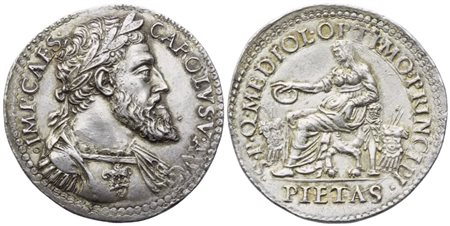 MILANO. Carlo V (1535-1556), Testone; Ag (11,85 g; 30,8 mm)