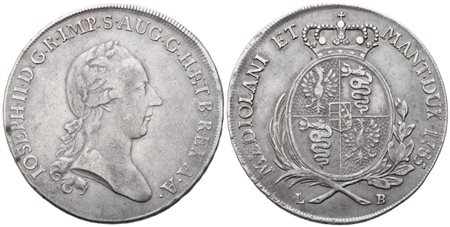 MILANO. Ducato di Milano e Mantova. Giuseppe II d'Asburgo (1780-1790). Scudo 1785; Ag (23,02 g; 38,3 mm)