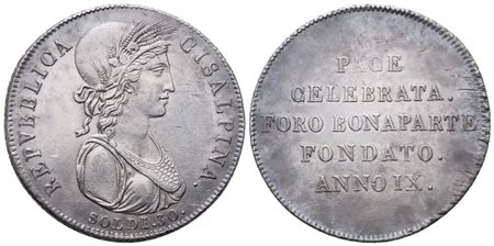 MILANO. Repubblica Cisalpina (1800-1802). 30 Soldi 1800-1801 – Anno IX; Ag (7,20 g; 28,6 mm)