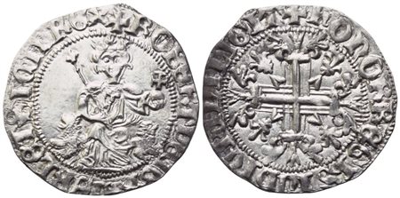 NAPOLI. Regno di Napoli. Roberto d'Angiò (1309-1343). Gigliato; Ag (3,97 g; 27 g)