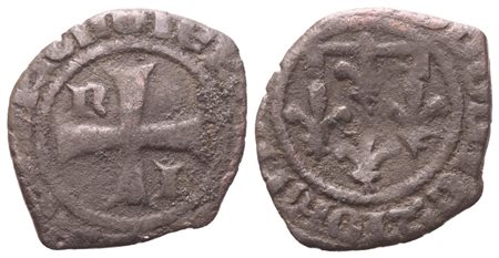 NAPOLI. Giovanna e Ludovico di Taranto (1347-1362). Denaro; Mi (0,63 g; 14,5 mm)