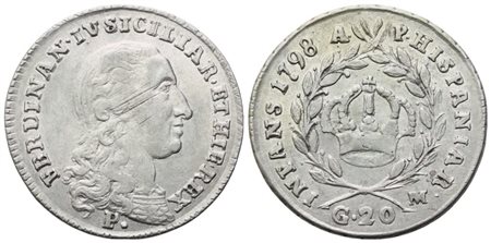 NAPOLI. Regno di Napoli. Ferdinando IV di Borbone (1759-1816). Tarì 1798; Ag (4,58 g; 23,8 mm)