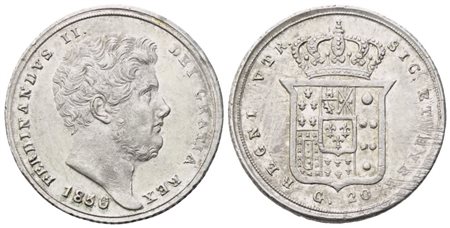 NAPOLI. Regno delle Due Sicilie. Ferdinando II di Borbone (1830-1859). Tarì 1850; Ag (4,60 g; 21,5 mm)