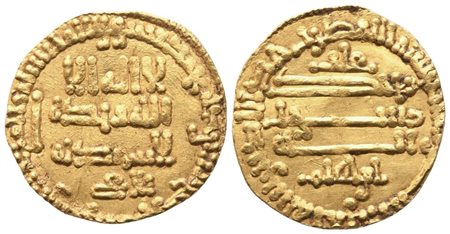 PALERMO. Aghlabidi. Ibrahim II (875-902). Robai; Au (1,03 g; 13,5 mm)