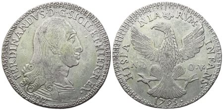 PALERMO. Regno di Sicilia. Ferdinando III di Borbone (1759 - 1816). 12 Tarì 1795; Ag (27,06 g; 40,2 mm)