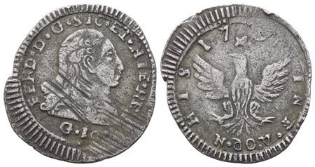 PALERMO. Regno di Sicilia. Ferdinando III di Borbone (1759-1825). Mezzo tarì 1796; Ag (1,15 g; 17 mm)