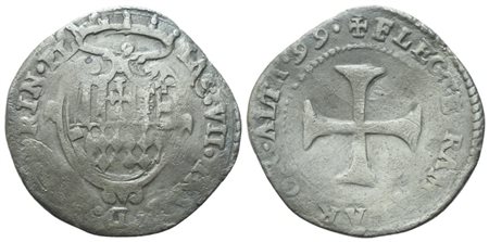 PIOMBINO. Giacomo VII Appiani (Signore, 1594-1603). Grosso, 1599; Ag (2,18 g; 21,5 mm)