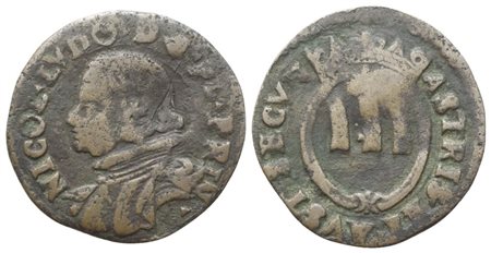 PIOMBINO. Niccolò Ludovisi (Principe, 1634-1665). Quattrino; Cu (0,63 g; 17 mm)