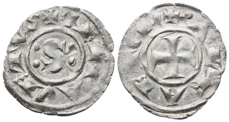 SIENA. Repubblica (sec. XII – 1390). Denaro; Ag (0,70 g; 17,8 mm)
