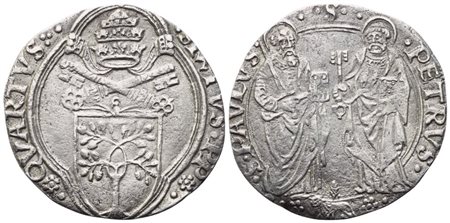 STATO PONTIFICIO. Viterbo. Sisto IV (1471-1484). Grosso; Ag (3 g; 25,2 mm)