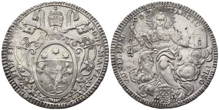 STATO PONTIFICIO. Roma. Pio VI (1775-1799). Scudo 1780 – Anno VI; Ag (25,90 g; 41 mm)