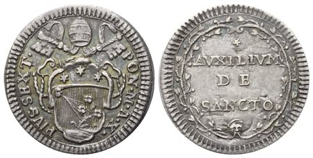 STATO PONTIFICIO. Roma. Pio VI (1775-1799). Grosso Anno X; Ag (1,33 g; 18,7 mm)
