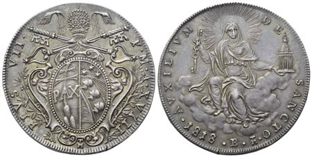 STATO PONTIFICIO. Bologna. Pio VII (1800-1823). Scudo 1818 – Anno XVIII; Ag (26,50 g; 40 mm)