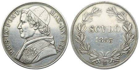 STATO PONTIFICIO. Bologna. Pio IX (1846-1870). Scudo 1853 – Anno VIII; Ag (27,68 g