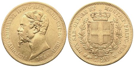 TORINO. Regno di Sardegna. Vittorio Emanuele II (1849-1861). 20 Lire 1860; Au (6,45 g; 20,7 mm)