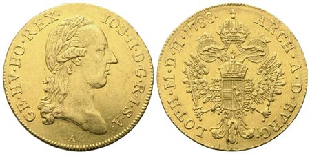 AUSTRIA. Giuseppe II (1780-1790). Ducato 1788, Vienna; Au (3,46 g; 19,8 mm)
