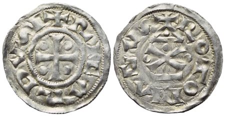 FRANCIA. Normandia (Rouen). Riccardo I (943–996). Denaro; Ag (1,16 g; 19,6 mm)