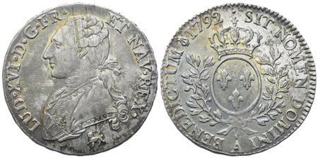 FRANCIA. Luigi XVI (1774-1792). Mezzo scudo 1792; Ag (14,73 g; 32,6 mm) 
