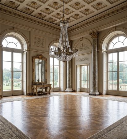 Lampadario otto luci, 19° secolo