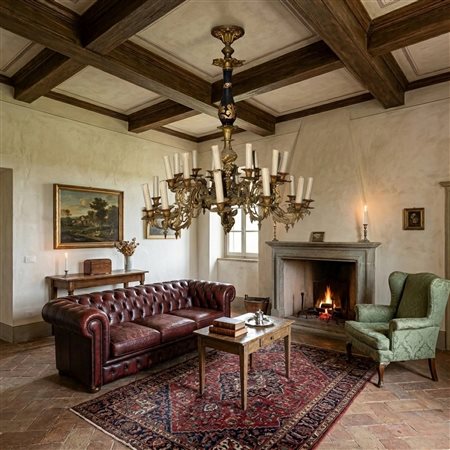 Lampadario a 24 candele, 19° secolo