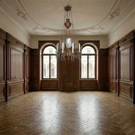 Lampadario in metallo brindoli e boccia in vetro decorata