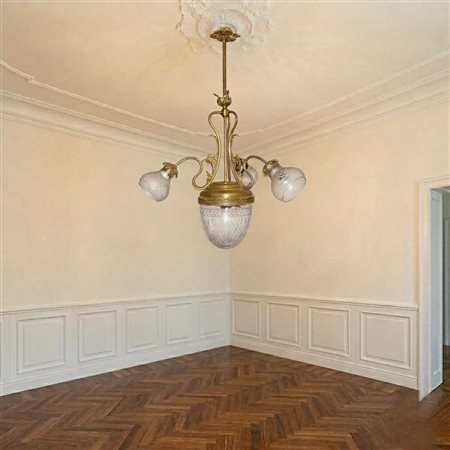 Lampadario a 4 luci, Early 20° secolo