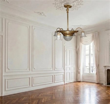 Lampadario a 5 luci, early 20° secolo