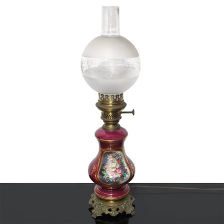 Lume a petrolio bordeaux