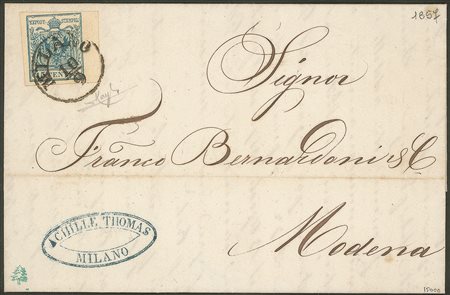 Antichi Stati Italiani - Lombardo Veneto - Lettera affrancata con 45 cent (10)