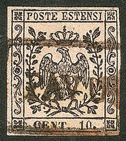 Antichi Stati Italiani - Modena - 1852 - 10 cent rosa (9)