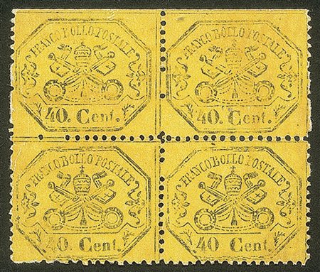 Antichi Stati Italiani - Stato pontificio - 1868 - 40 cent (29 + 29n)