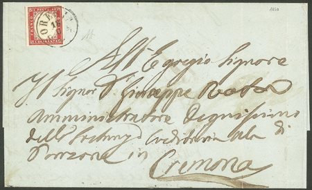 Antichi Stati Italiani - Sardegna - Fresco 40 cent rosso (16C)