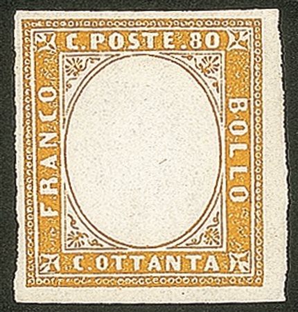 Antichi Stati Italiani - Sardegna - 1862 - Senza Effigie - 80 cent (17Da)
