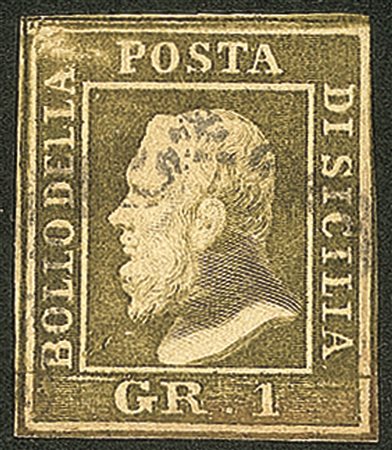 Antichi Stati Italiani - Sicilia - 1859 - 1 grano (4d - oliva)