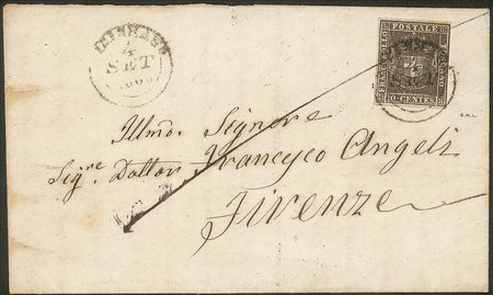 Antichi Stati Italiani - Toscana - Lucignano (CP) 4.9.60 - 10 cent bruno (19)