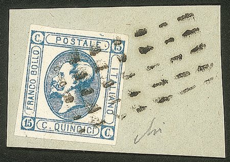 Antichi Stati Italiani - Toscana - 1863 - Camaiore (Pti 11) - frammento con 15 cent Litografico (13)