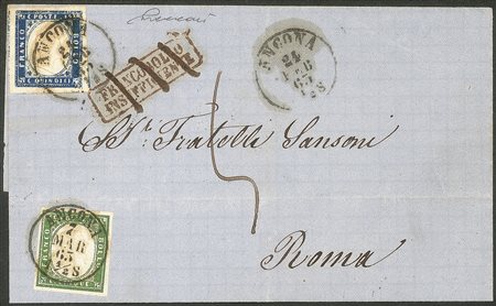 Regno - Vittorio Emanuele II - Mista Sardegna/Regno - 15 cent azzurro (11)