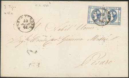 Regno - Vittorio Emanuele II - Due 15 cent litografico (12)