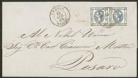 Regno - Vittorio Emanuele II - Coppia del 15 cent litografico (12ca + 12)