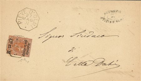 Regno - Umberto I - 2 cent su 1,25 lire (54acb)