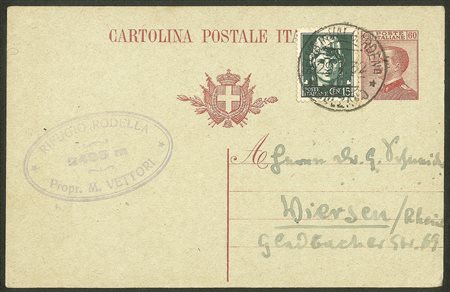 Regno - Vittorio Emanuele III - 1926/1932 - Due cartoline postali da 60 cent (C57)
