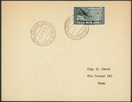 Regno - Posta Aerea - 2 lire Aeroespresso (73 - Aerea)