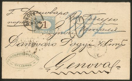 Regno - Segnatasse - Bella lettera da Tapahpta (Russia)