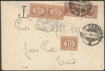 Regno - Segnatasse - 1925/1931 - Insieme di 5 buste