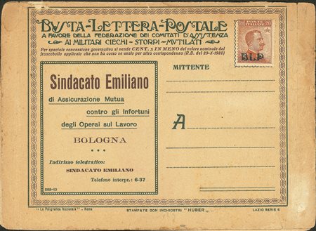 Regno - B.L.P - 20 cent (2) - busta speciale (Lazio 8)